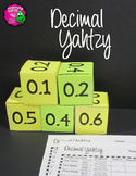 Decimal Yahtzy Dice Game Grades 4 - 5