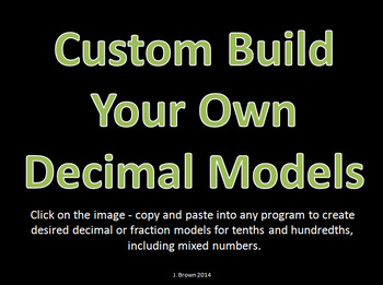 Preview of Decimal and Fraction Custom Models