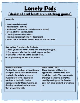Preview of Math Matching Game
