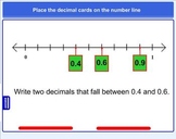 Decimal and Fraction Number Lines - Smartboard Lesson