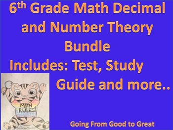 Preview of Decimal and Number Theory Bundle