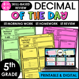 Decimal of the Day - Decimal Review *with Google Classroom™ Distance Learning