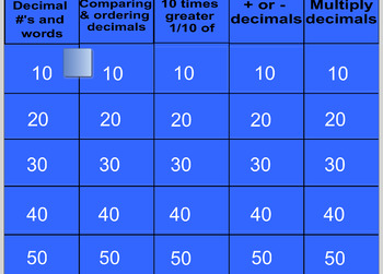 Preview of Decimal review  SMART Notebook file