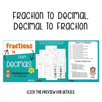 operations with decimal place value worksheets compare