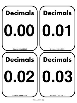 Preview of Decimals