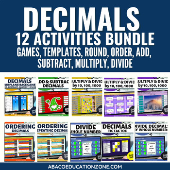 Preview of Decimals Activities Bundle | Save 30%