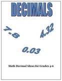 Decimals Activities Worksheets for Grades 4 5 and 6