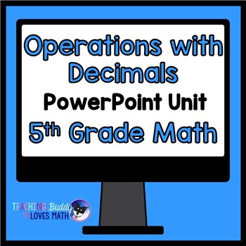 Preview of Decimals Adding Subtracting Multiplying Dividing 5th Grade Distance Learning