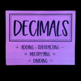 Decimal Operations - Editable Foldable