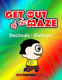Decimals - Division (Fun Mazes/Worksheets)