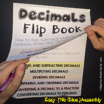 Preview of Decimals Flip Book - A Decimal Resource for Teachers, Students and Parents