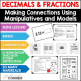 Decimal and Fraction Games (Bingo, I Have/Who Has) and Mat