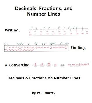 Preview of Decimals and Fractions on a Number Line:  Write, Find, Convert