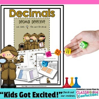 Preview of Decimals Game: 4th Grade Math Center (possibly 3rd & 5th) 4th Grade Math Game