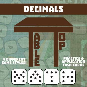 Preview of Decimals Game - Small Group TableTop Practice Activity