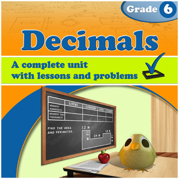 Preview of Decimals, Grade 6 (Distance Learning)