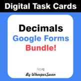 Decimals - Interactive Digital Task Cards - Google Forms [Bundle]