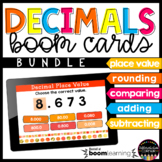 Decimals Math Boom Cards Adding Subtracting, Comparing, Ro