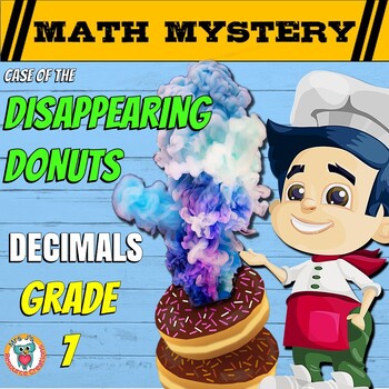 Preview of Decimals Math Mystery Activity 7th Grade Edition Math Escape Room CSI
