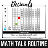 Math Warm Ups | Decimals Math Talk Routine | Distance Learning