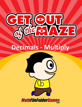 Preview of Decimal Multiplication Mazes/Worksheets