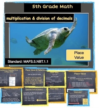 Preview of Decimals Multiplication and Division 5th Grade Florida Math B.E.S.T. Standards