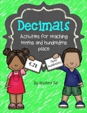 Decimals Packet: Activities for Tenths and Hundredths Places