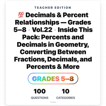 Preview of Decimals & Percent Skills: Percent increase and decrease word problems