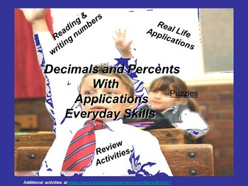 Preview of Decimals, Percents, and Their Applications