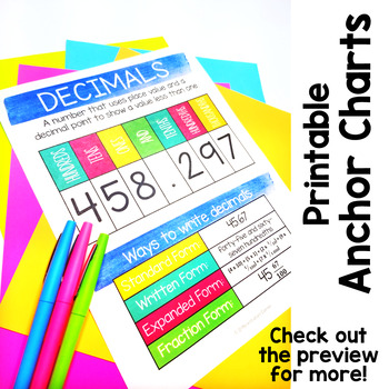 decimals place value worksheets by differentiation corner tpt