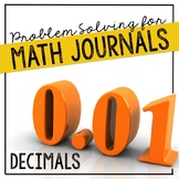 Decimals Problem Solving for Interactive Notebooks and Mat