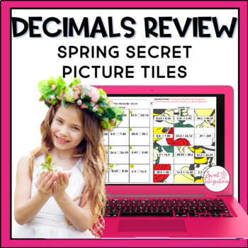 Preview of Decimals Review Game - Comparing, Adding, Subtracting, Rounding Decimals Digital