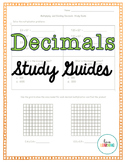 Decimals Study Guides and Review Activity