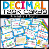 Decimals Task Cards: Adding & Subtracting, Rounding, Fract
