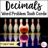 Decimals Word Problem Task Cards - Common Core - Grades 4 & 5