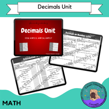 Preview of Decimals Unit