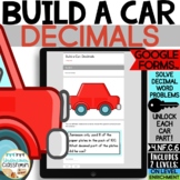 Decimals Word Problems: Build a Car! Digital Activity for 