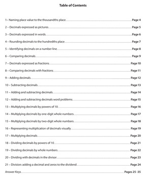 decimals worksheets math riddles 4th 5th 6th 7th grade common core