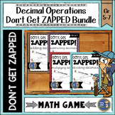 Decimals Don't Get ZAPPED Math Game Bundle