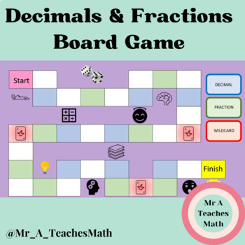 Preview of Decimals and Fractions Board Game