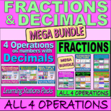 Decimals and Fractions MEGA bundle - all 4 operations
