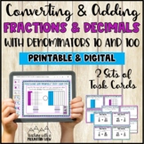Decimals and Fractions Task Cards