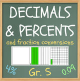 Decimals and Percent - Grade 5 - Ontario Curriculum