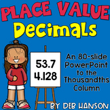Decimals and Place Value PowerPoint Lesson with Practice E