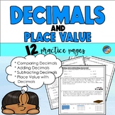 Adding, Subtracting, and Comparing Decimals Practice Pages
