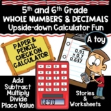 Decimal Operations and Whole Numbers Worksheets for 5th an