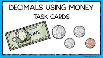 Preview of Decimals as Money Task Cards