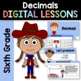 Decimals for Sixth Grade Google Slides | Math Skills Review