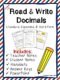 Decimals in Different Forms (Standard, Expanded, Word)