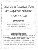Decimals Expanded Form Worksheets & Teaching Resources | TpT